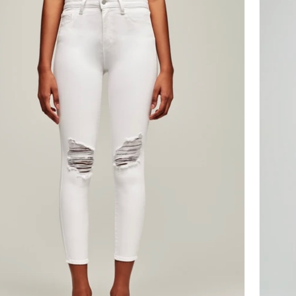 L’Agence Margot white jeans size 25.